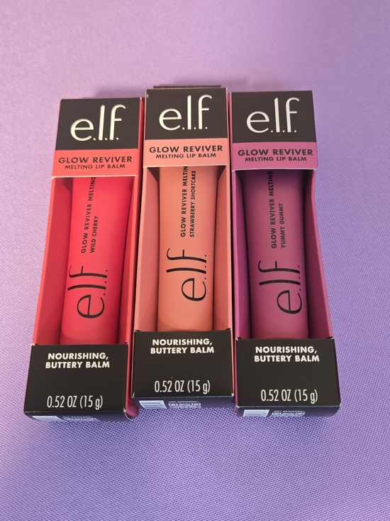ELF Other - e.l.f. Glow Reviver Melting Lip Balm Trio - Red, Peach, Pink